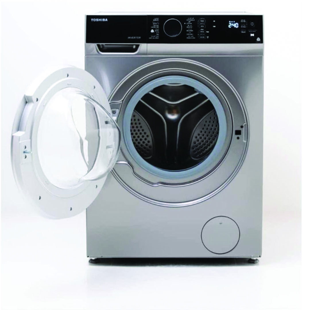 غسالة ملابس فول أوتوماتيك توشيبا تحميل امامي - 8 كيلو - فضي - TW-BJ90M4E(SK)