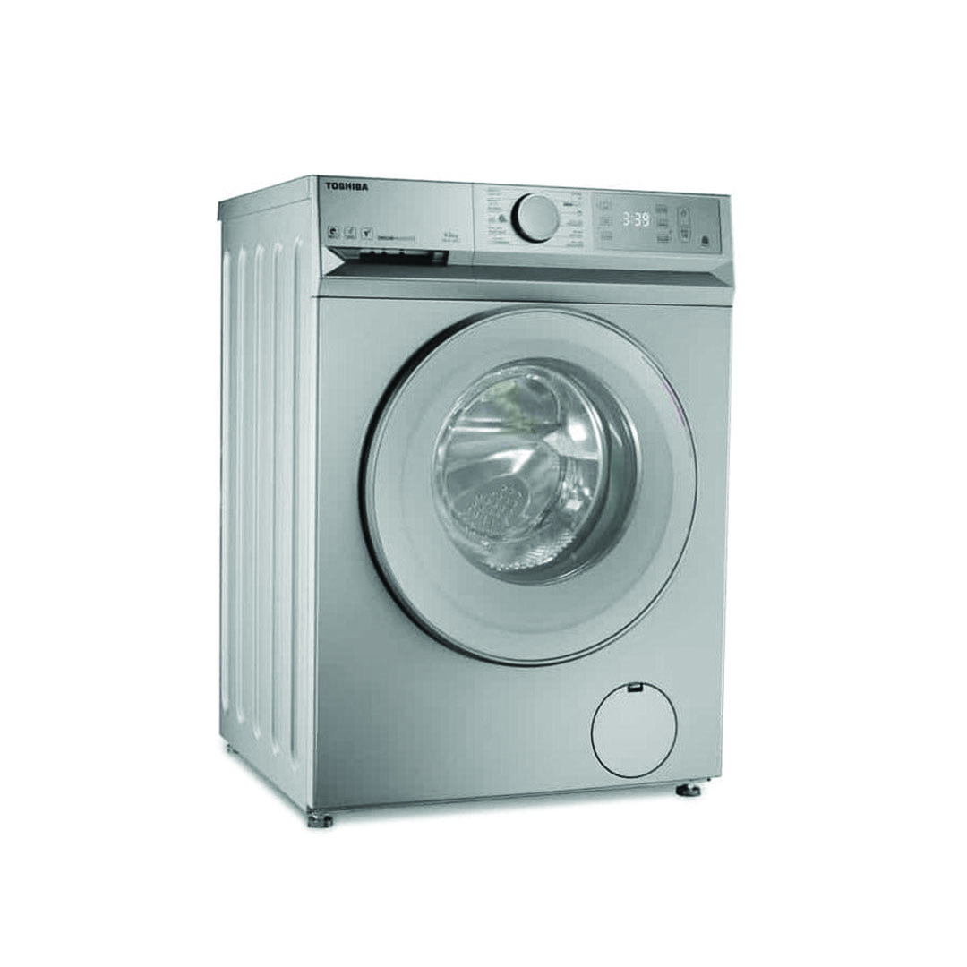 غسالة ملابس اوتوماتيك توشيبا تحمل امامي - 9 كيلو - فضي - TW-BL100A4EG(SS)