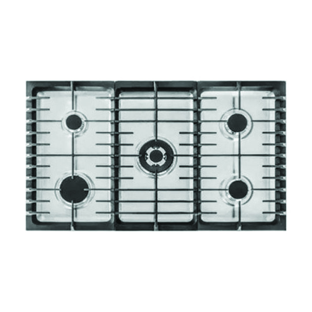 بوتاجاز غاز زانوسي مع فرن - 5 شعلات - ديجيتال - فضي - ZCG92686XA