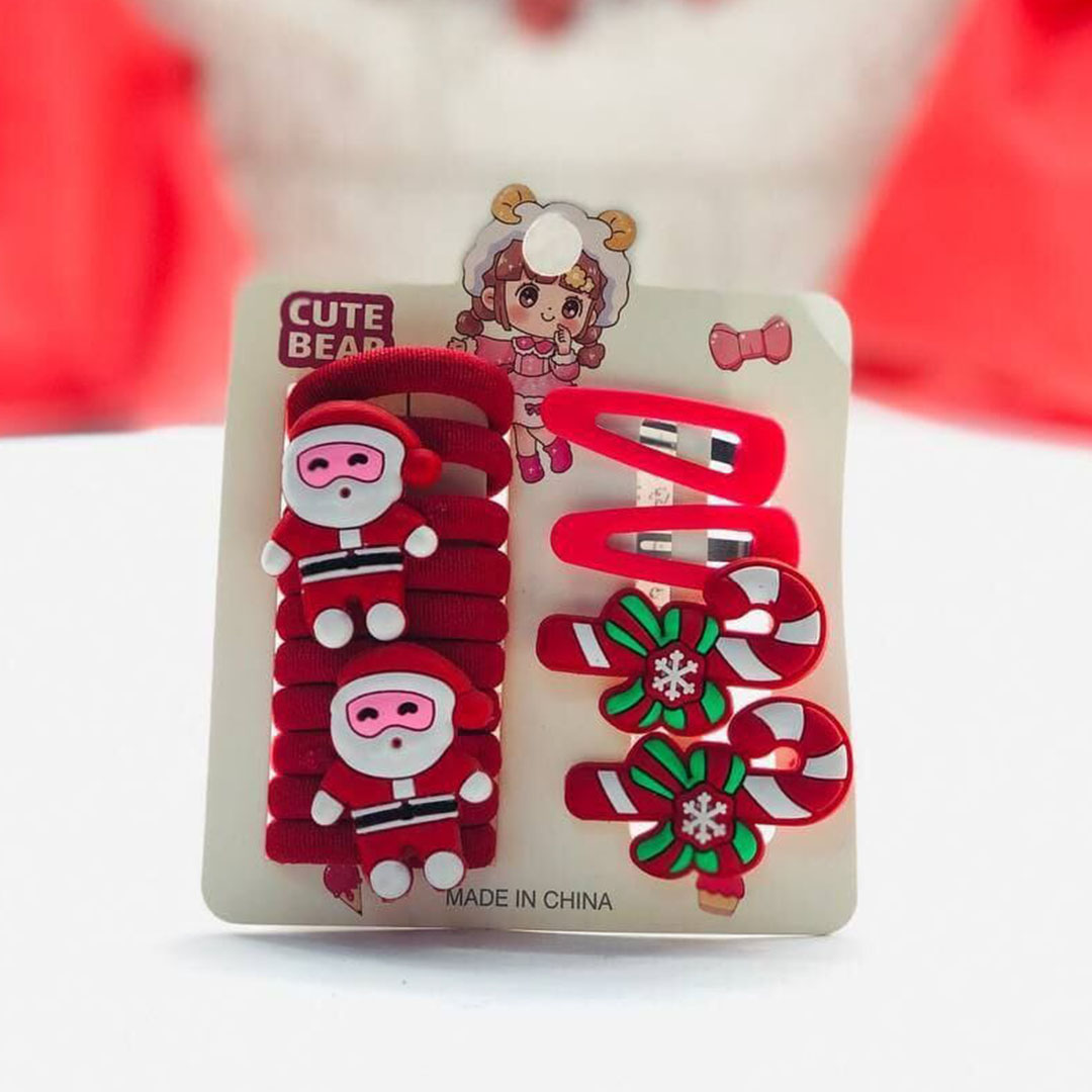 توكة بابا نويل - 14 قطعة - صوف/سيليكون