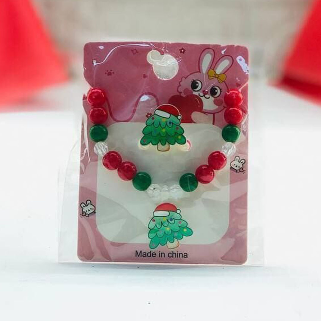 طقم خاتم و حظاظة  الكريسماس - 2 قطعة