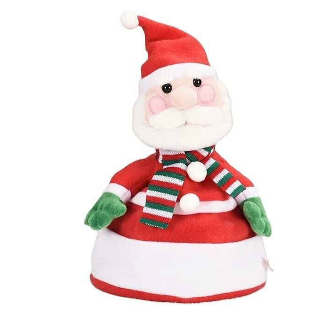 بابا نويل الراقص - 31 سم - أحمر