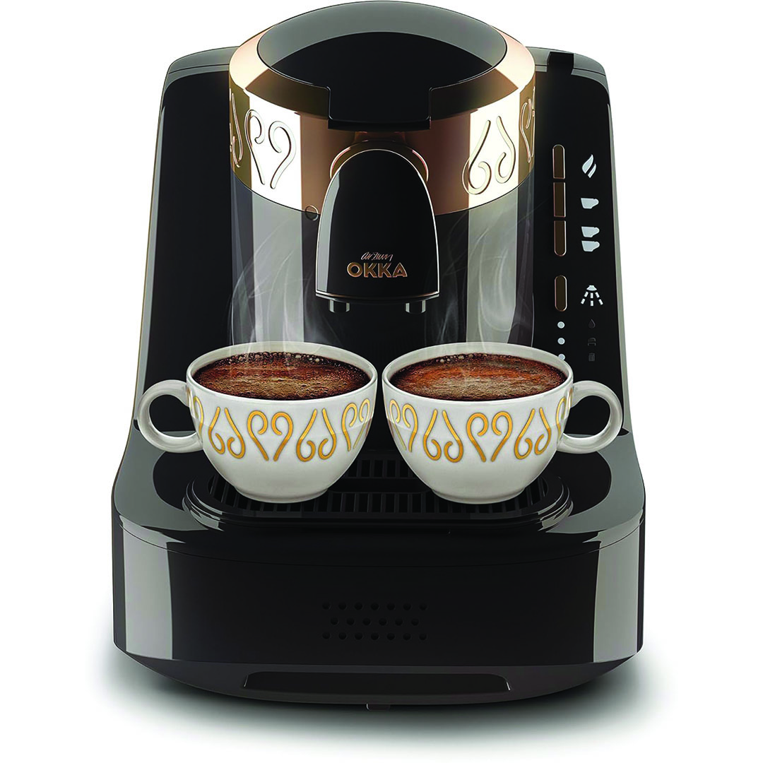 ماكينة تحضير القهوة التركى ارزوم اوكا - 710 وات - اسود/فضي- OK001