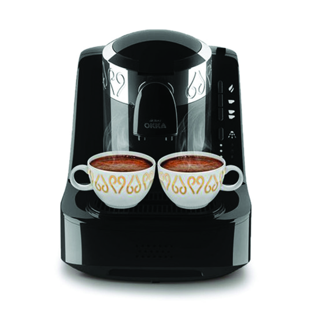 ماكينة تحضير القهوة التركي ارزوم اوكا - 710 وات - اسود/فضي - OK002-BLACK