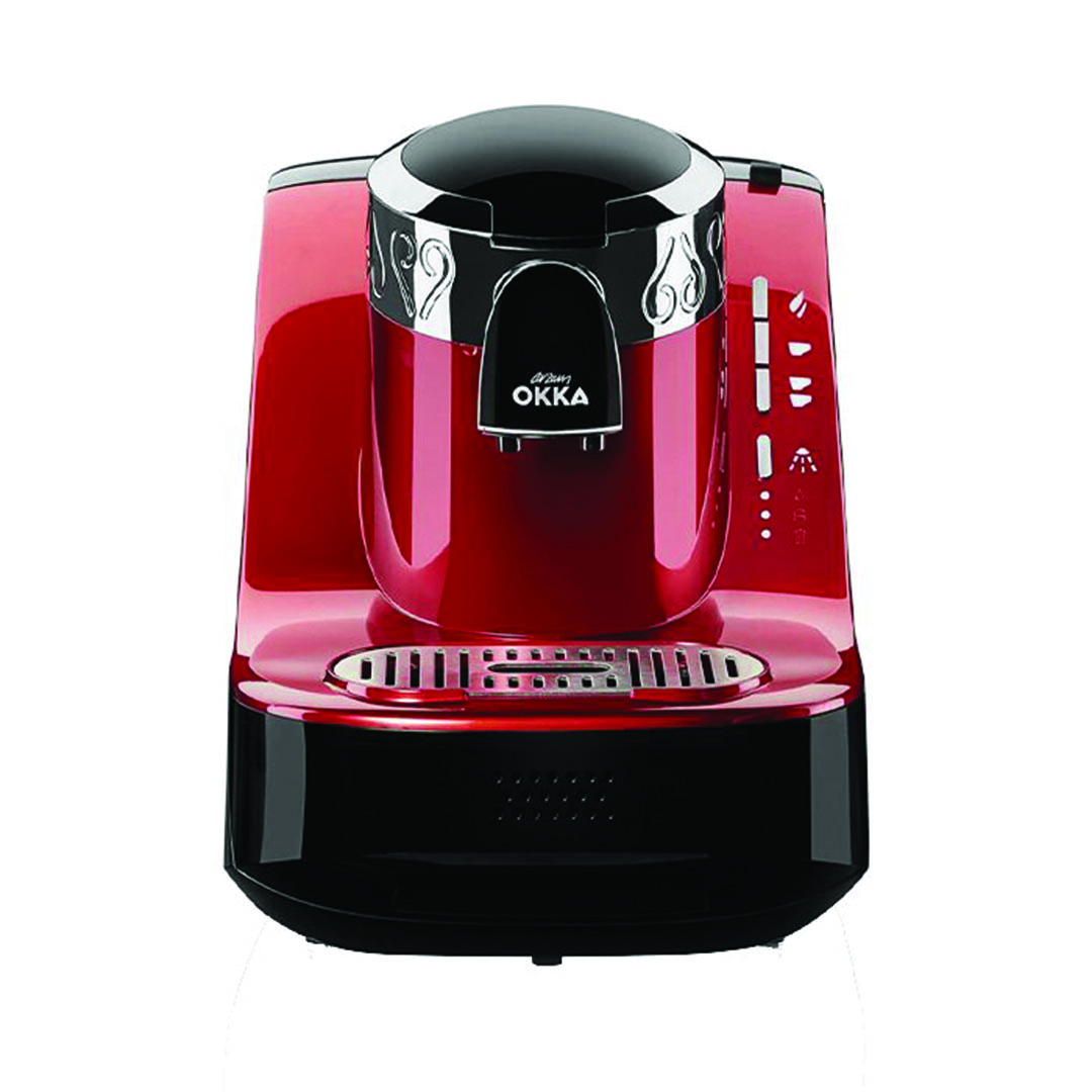 ماكينة تحضير القهوة التركي ارزوم اوكا - 710 وات - أحمر/أسود - OK002-N