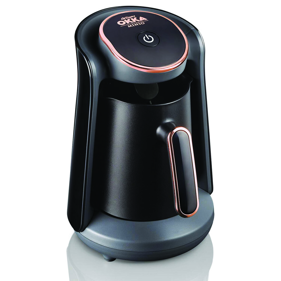 ماكينة تحضير القهوة التركي ارزوم اوكا - 480 وات - أسود/نحاسي - OK004