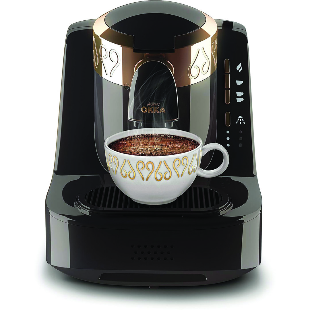 ماكينة تحضير القهوة التركى ارزوم اوكا - 710 وات - اسود/فضي- OK001