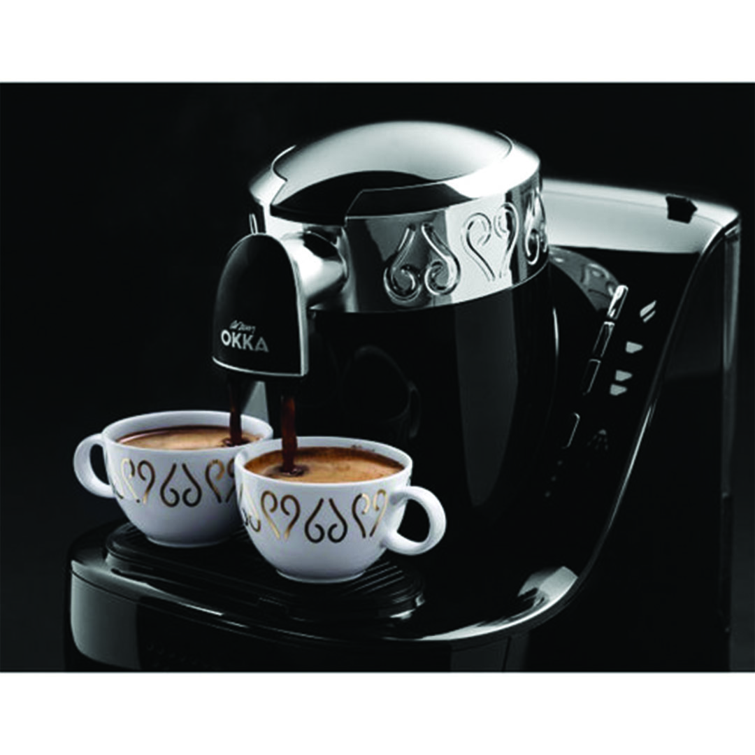 ماكينة تحضير القهوة التركي ارزوم اوكا - 710 وات - اسود/فضي - OK002-BLACK