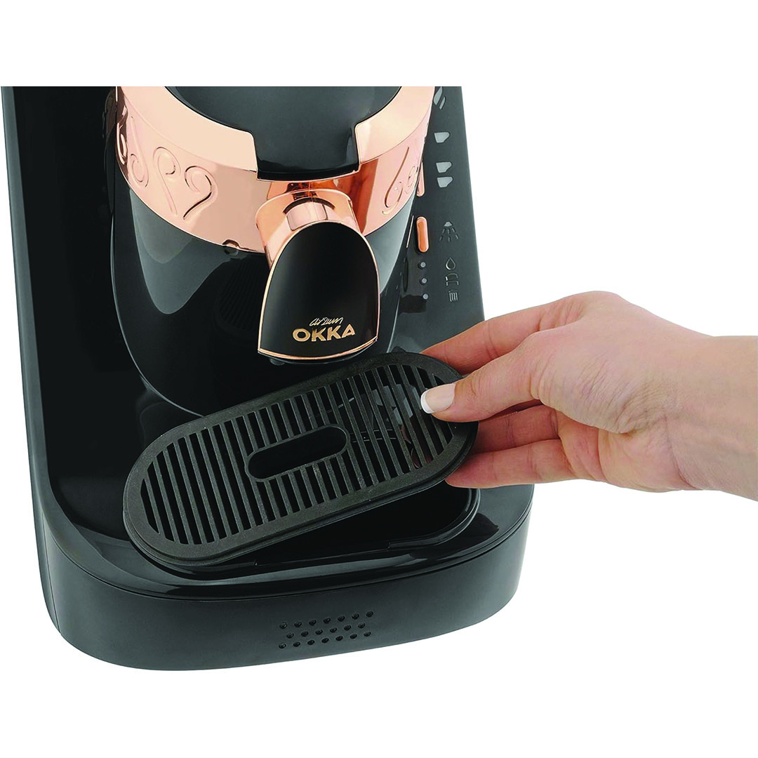 ماكينة تحضير القهوة التركى ارزوم اوكا - 710 وات - اسود/فضي- OK001