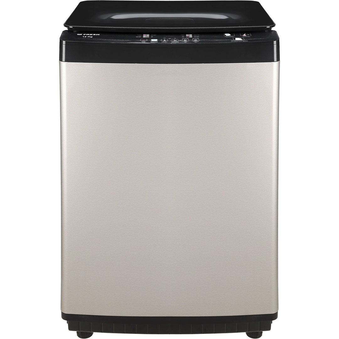غسالة ملابس اتوماتيك فريش تحميل علوي 10 كجم فريش - رمادي غامق - FTM-10 GB