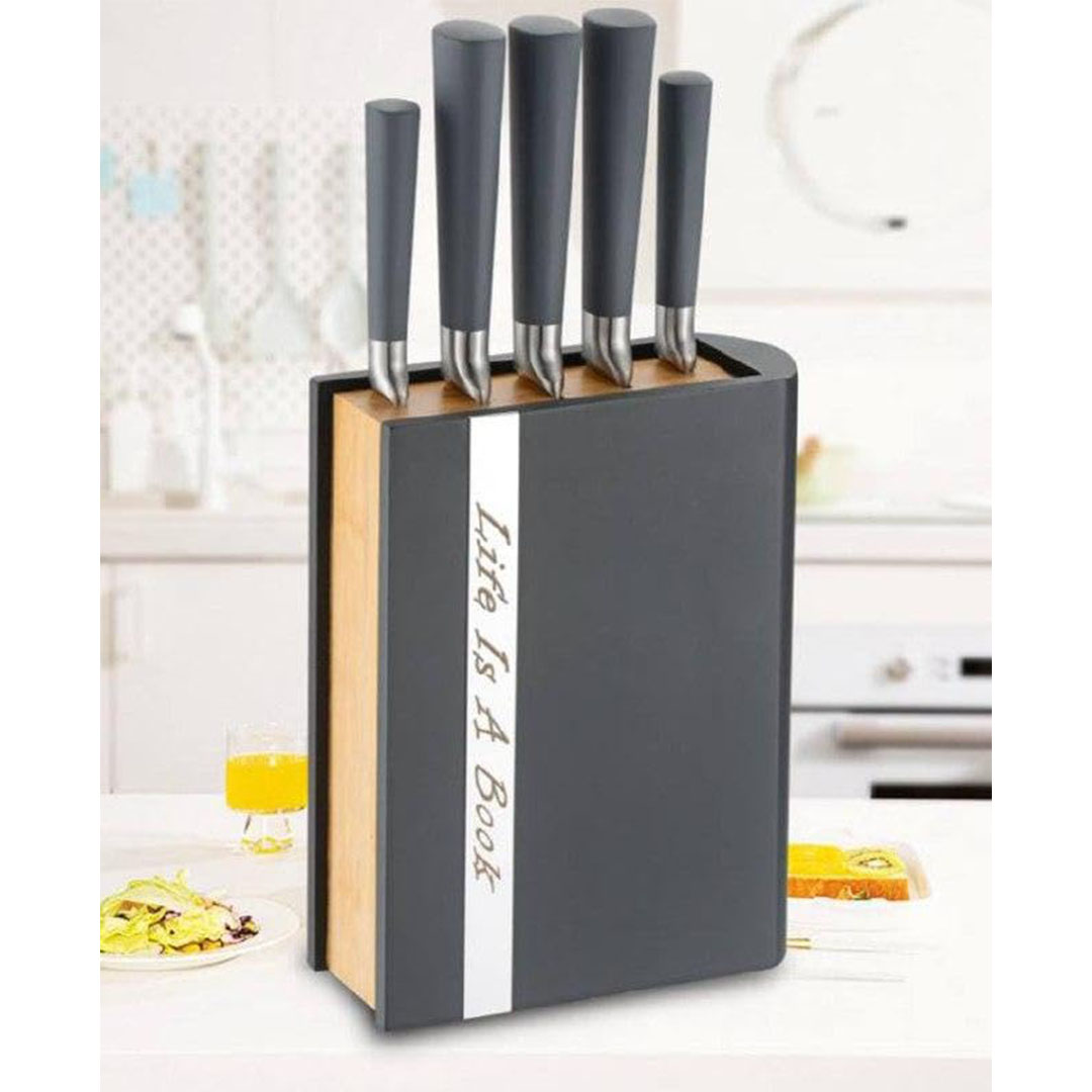 طقم سكاكين  الباشا مع ستاند - 6 قطع