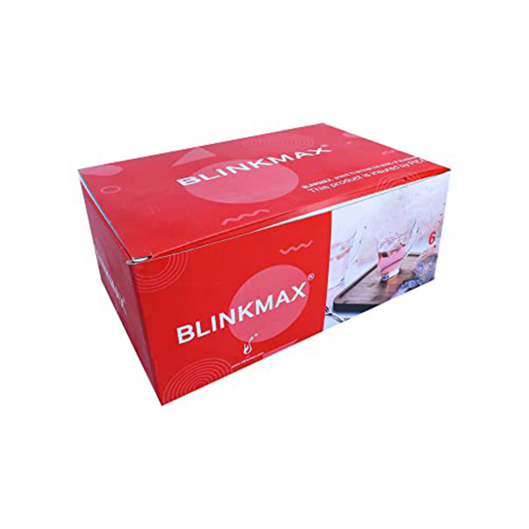 طقم كوب شاي زجاج بيد بلينك ماكس - 6 قطع