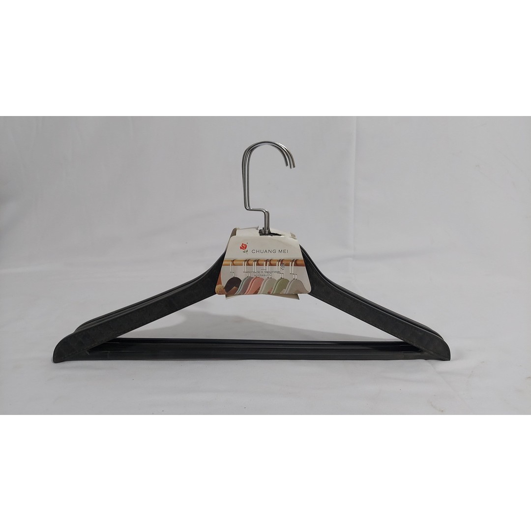 طقم شماعة ملابس - 3 قطع - أسود