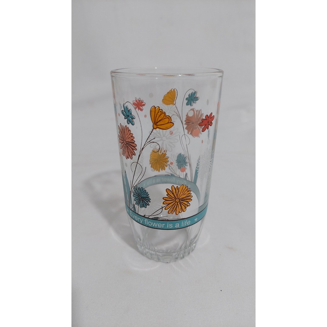 طقم كوبايات منقوشة للشرب - شفاف