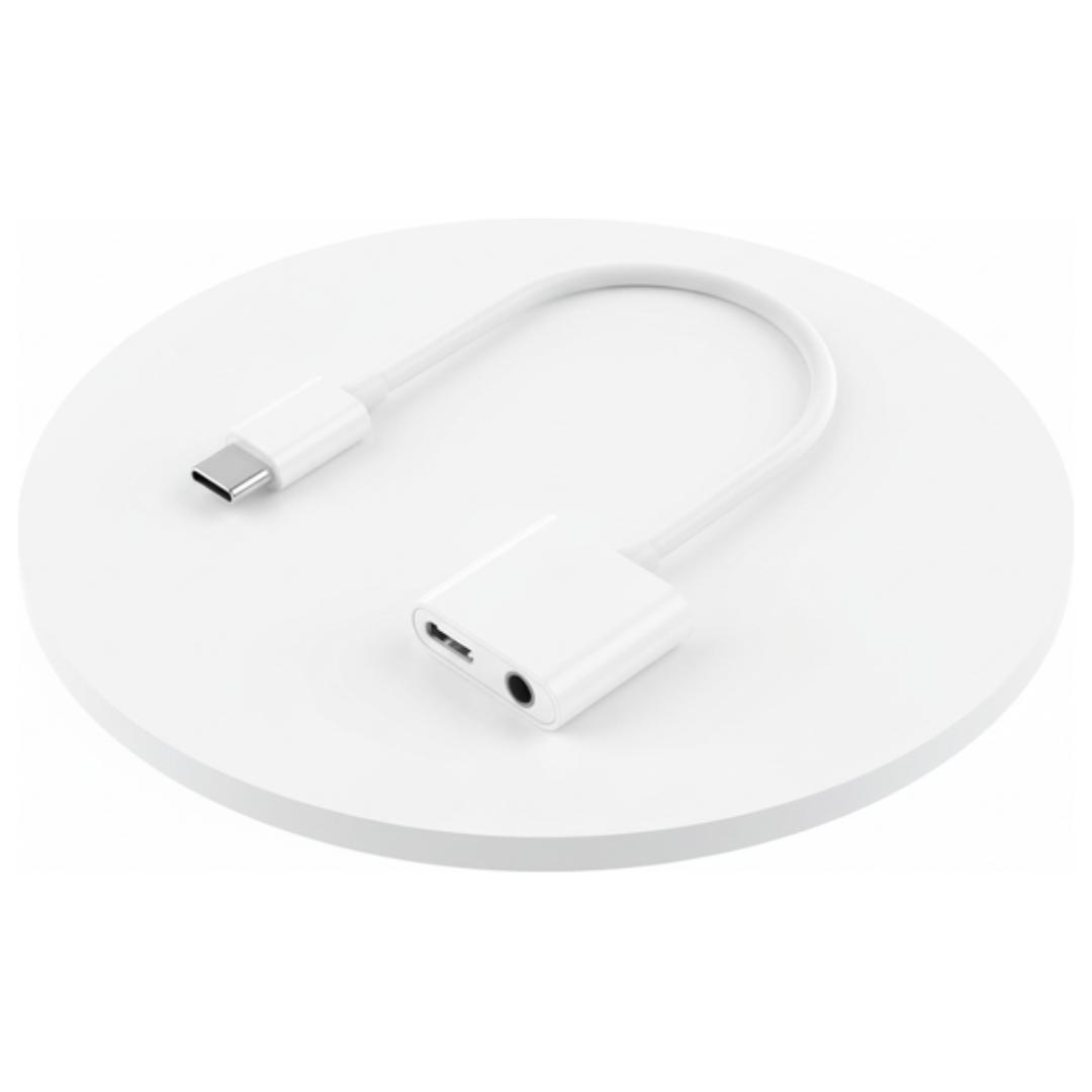 محول سماعه تايب سى سايكناى - أبيض - T2I