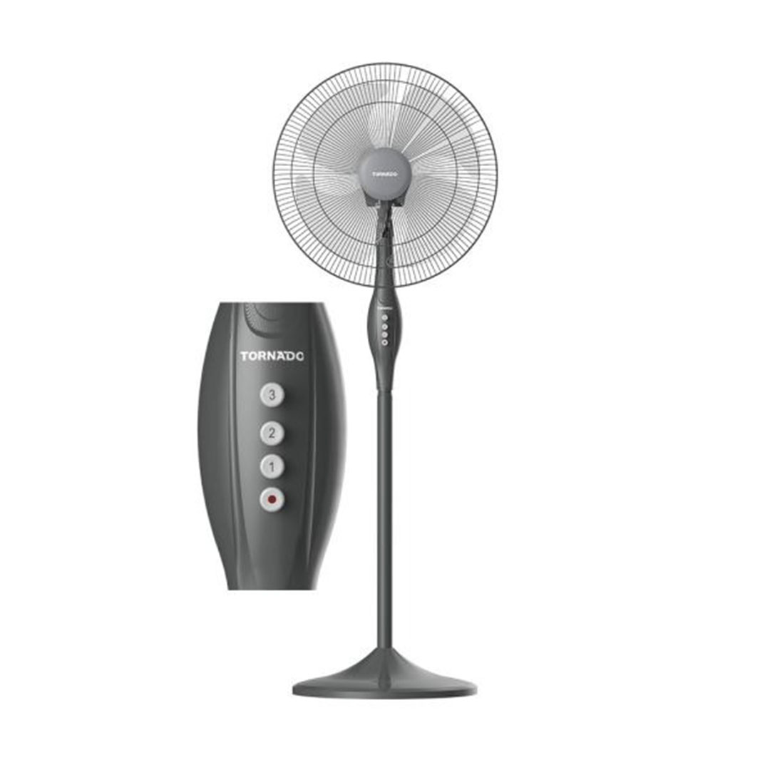 مروحة استاند تورنيدو - 16 بوصة - رمادي - TSF-16WG