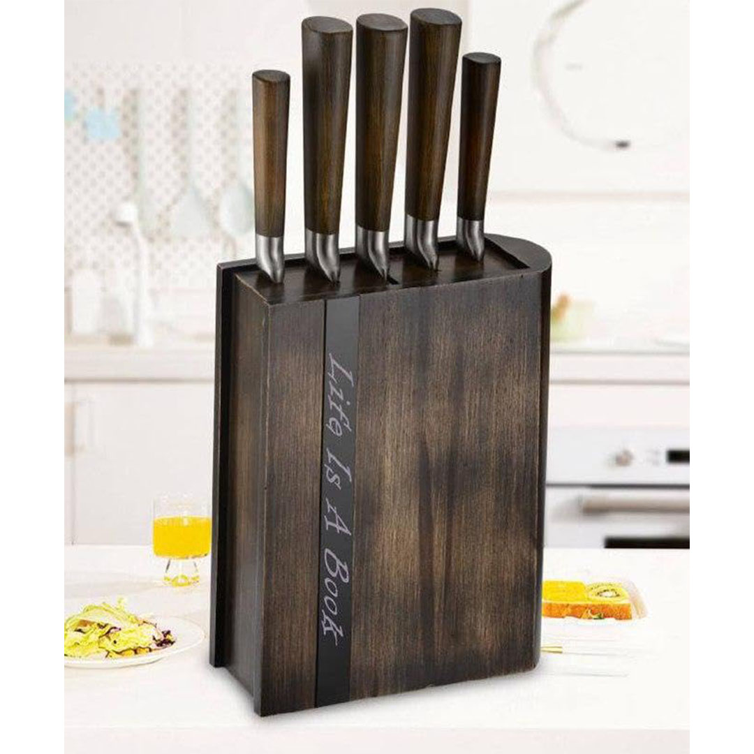 طقم سكاكين  الباشا مع ستاند - 6 قطع