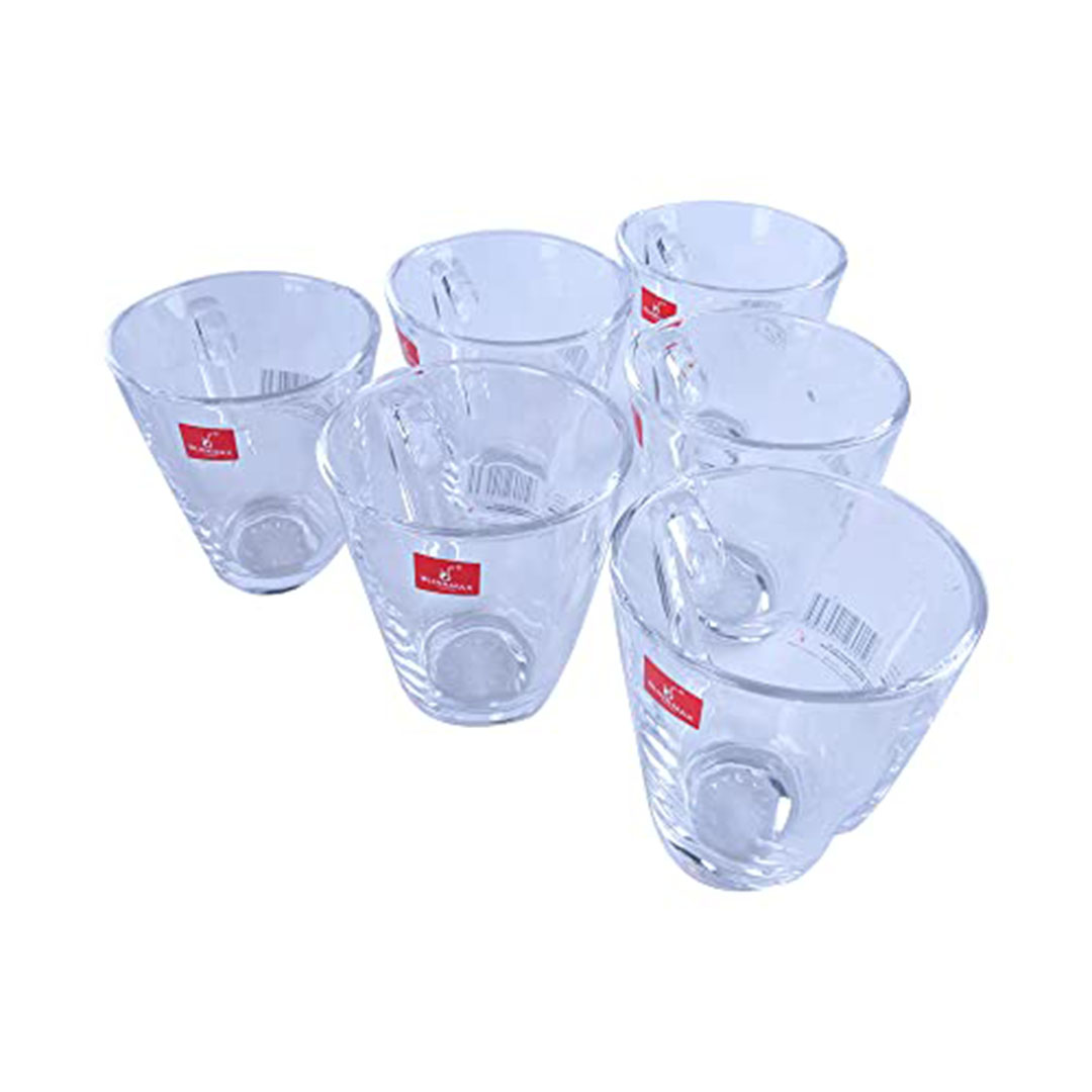 طقم كوب شاي زجاج بيد بلينك ماكس - 6 قطع