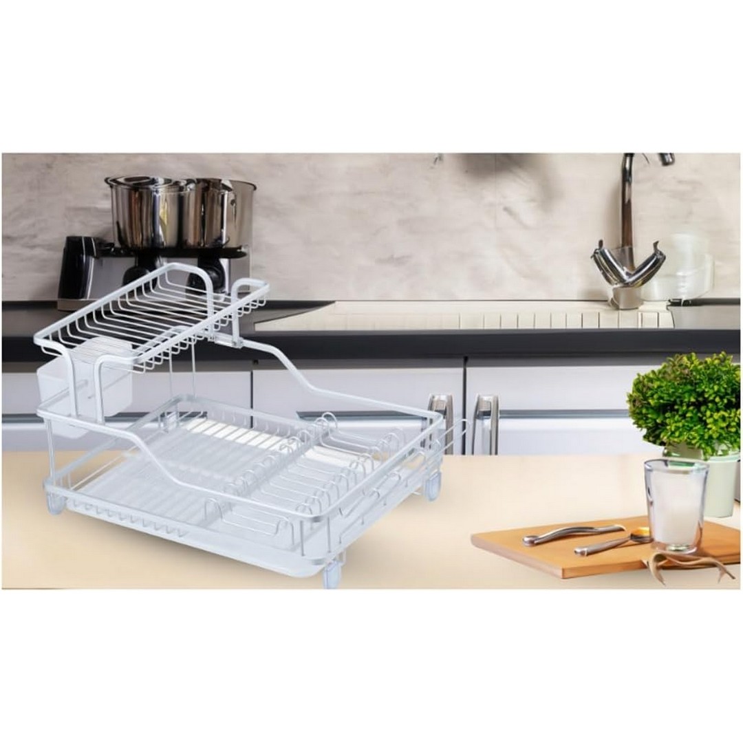 مطبقية ومصفاة للمطبخ - فضي