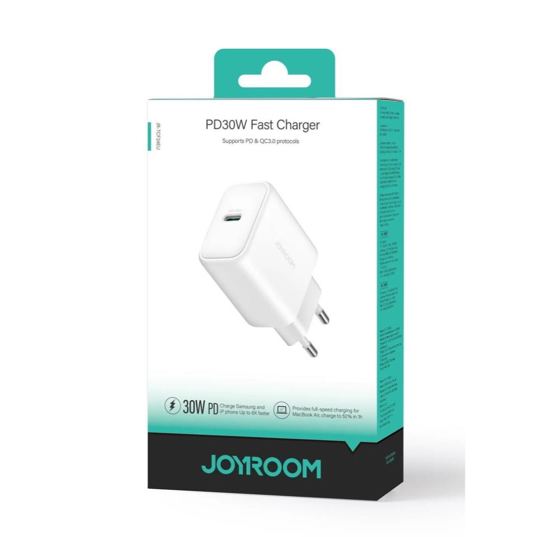 شاحن سريع جوي روم - 30 وات - أبيض - JR-TCF24