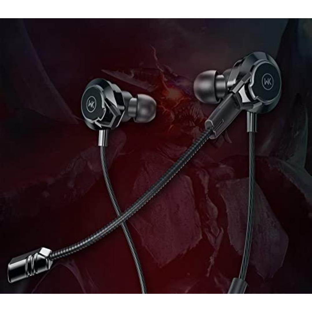 سماعات سلكية من WK بمايك تايب سي - أسود - Y28