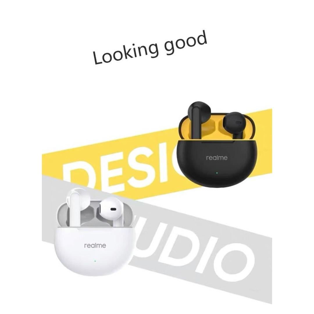 سماعات لاسلكية ريلمي - بطارية 28 ساعة - أبيض - T01