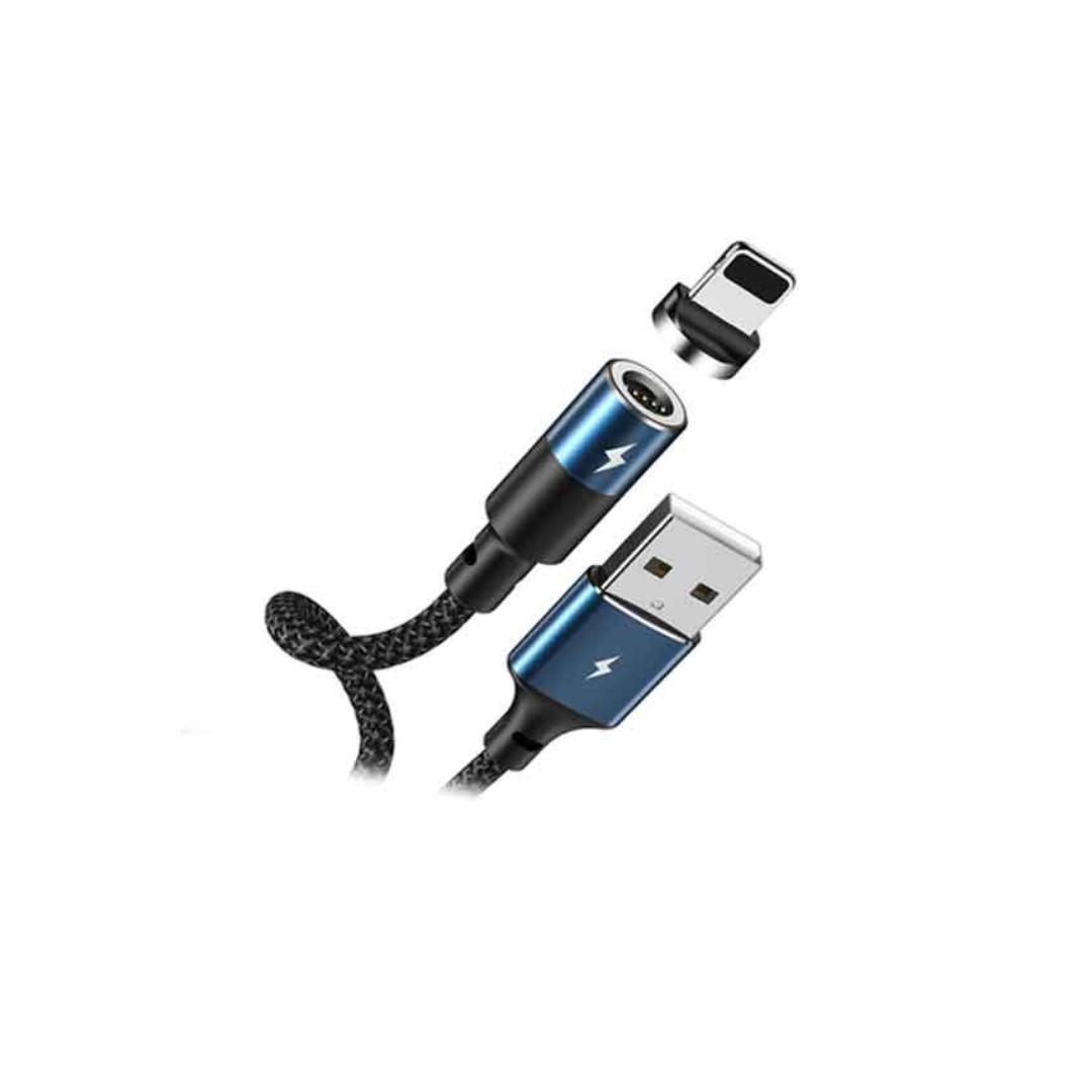 كابل شحن وبيانات مغناطيسي ريماكس لايتنينج - أسود - RC-102i