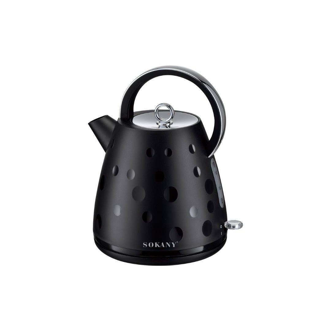 كاتيل كهربائي SK-1033 من سوكاني ستانلس ستيل 1.7 لتر 2200 واط - اسود