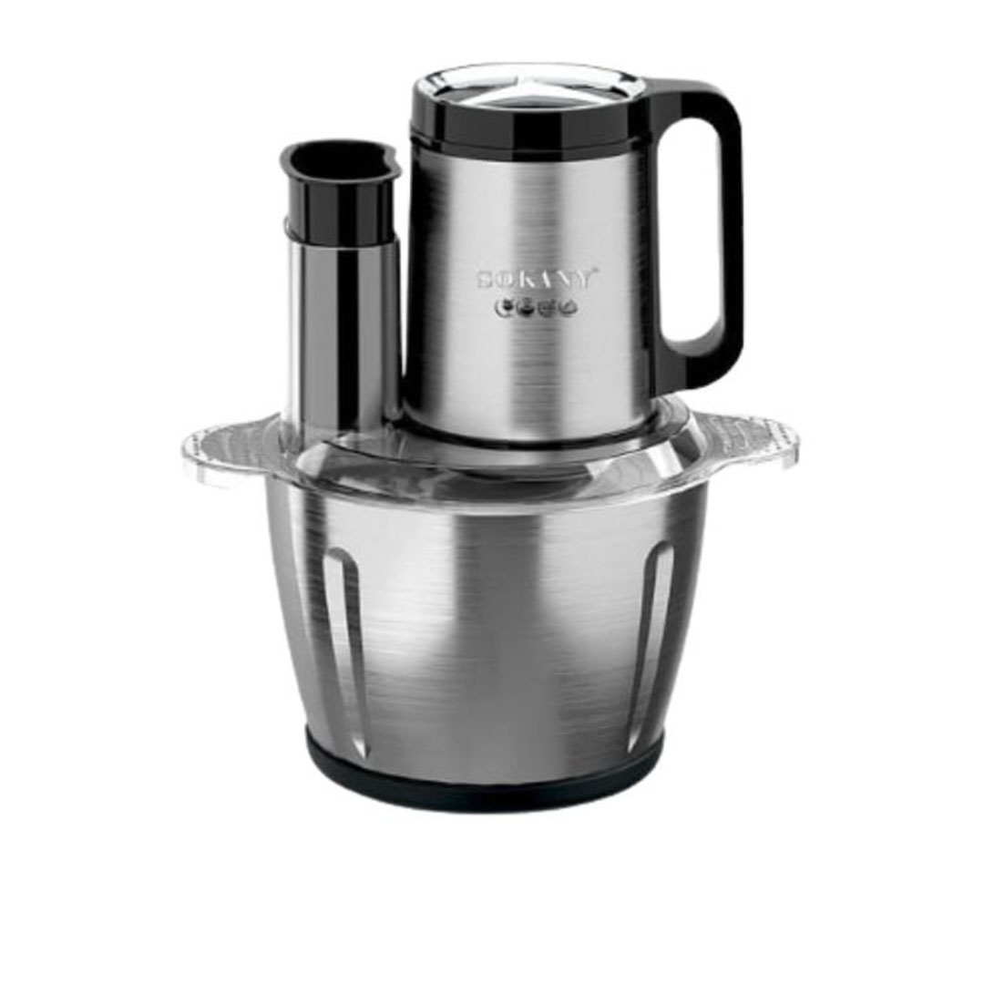 محضر طعام سوكانى استنالس 6*1 - 3 لتر - 800 وات - فضي - SK-06019