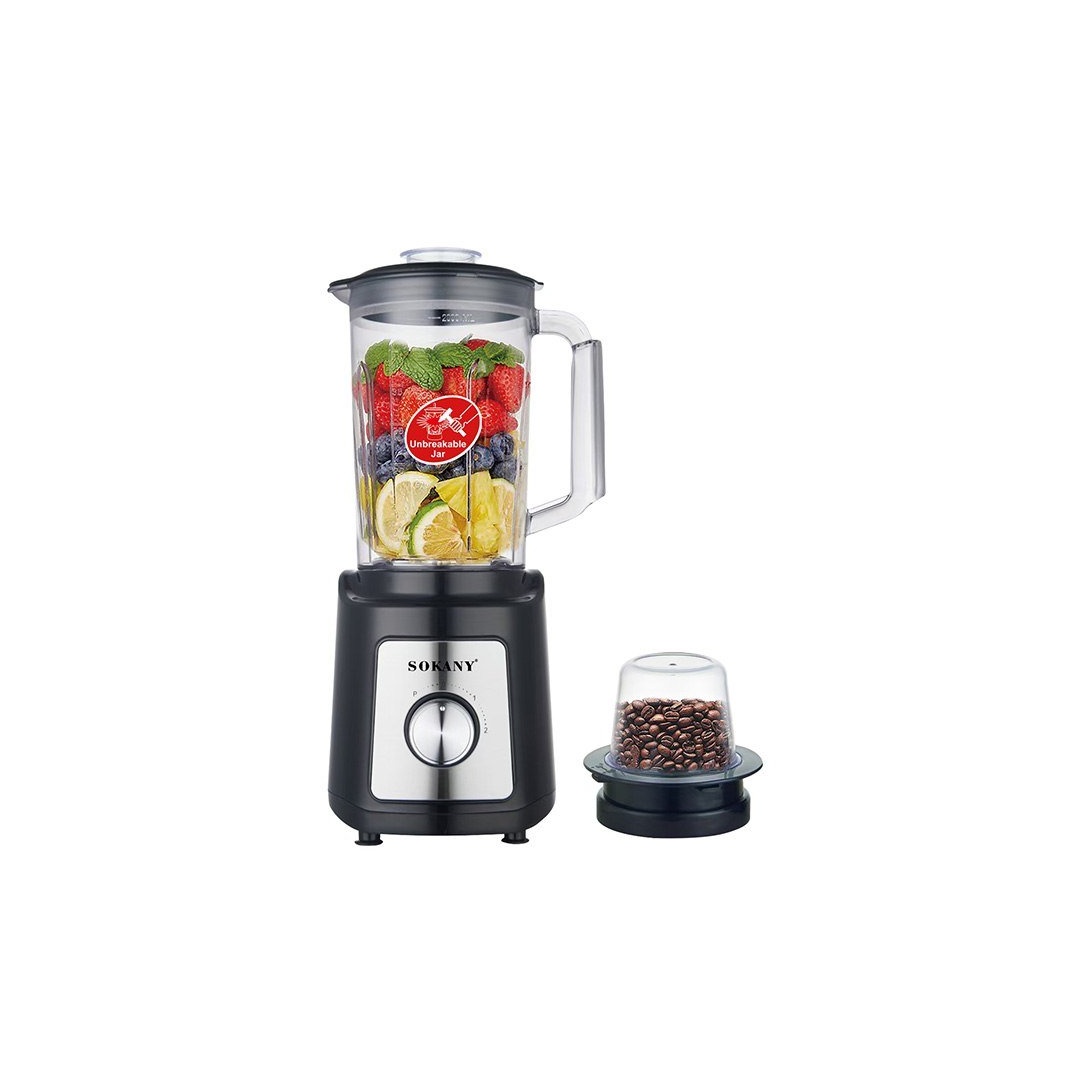 خلاط متعدد الاستخدامات 2 في 1 SK-03067 من سوكاني محرك نحاسي بسرعتين - اسود