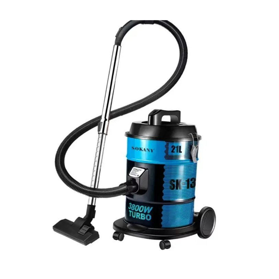 مكنسة برميل سوكاني بكيس - 3800 وات - أزرق - SK-13021