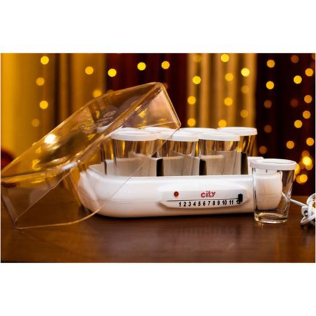 ماكينة صنع الزبادي سيتي - 8 كوب - 1 لتر