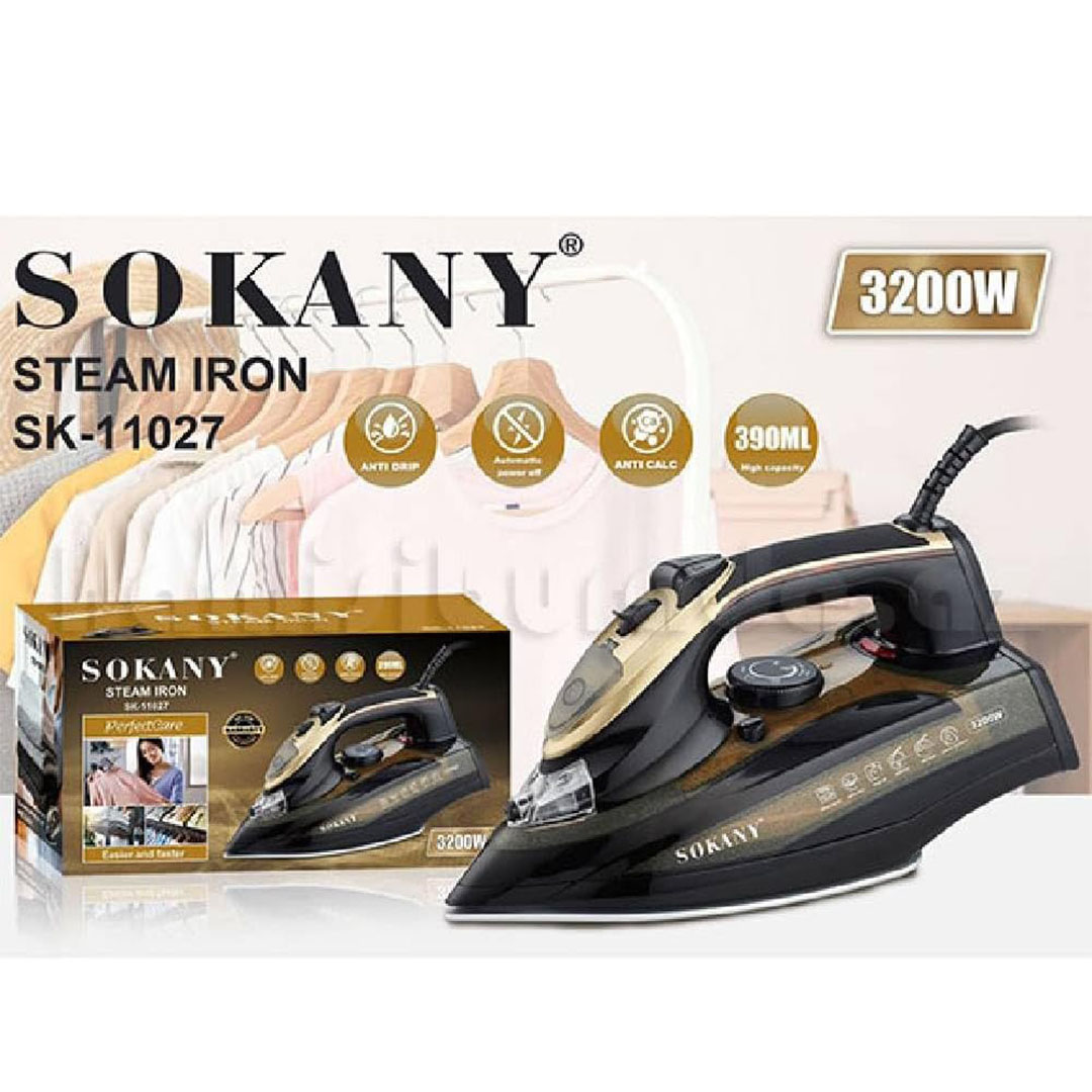 مكواة بخار سوكانى - 3200 وات - 400 مل - SK-11027