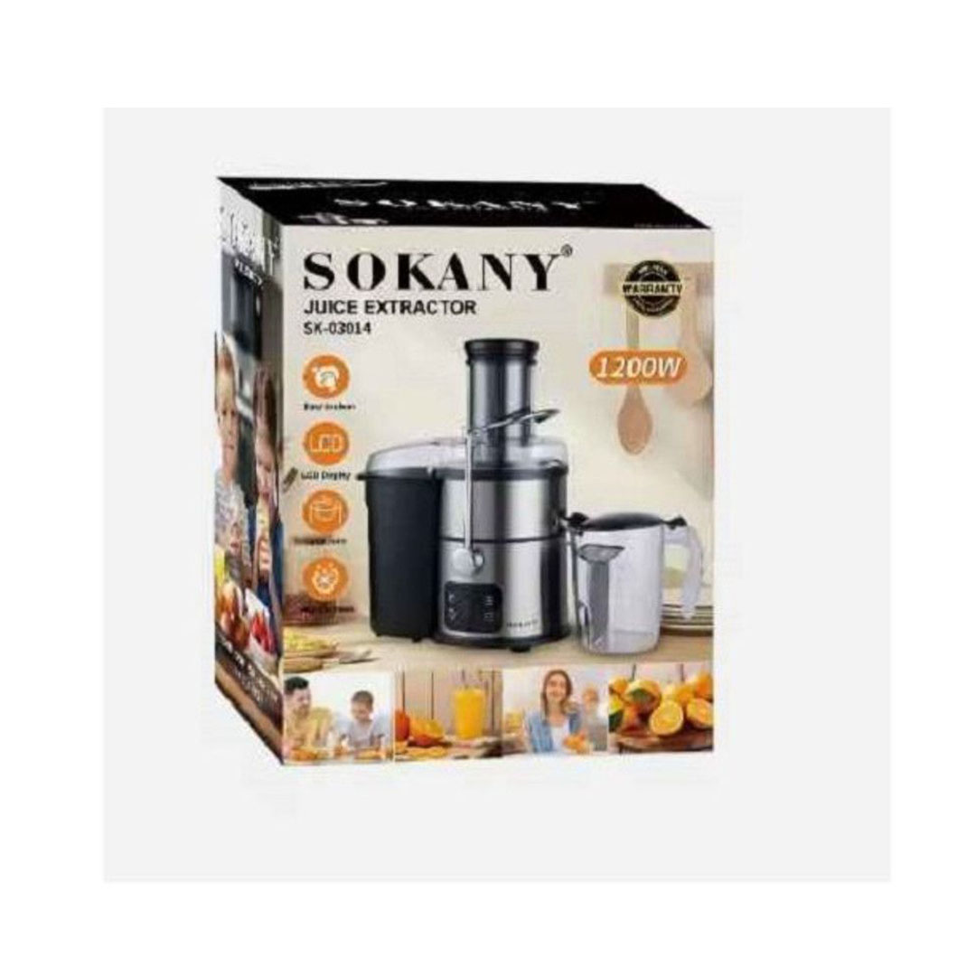 عصارة فواكه ستانلس ستيل ديجيتال سوكاني - 1 لتر - 1200 وات - SK-03014