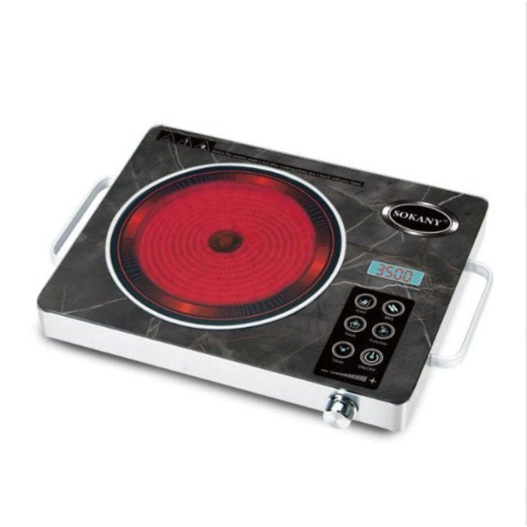 بوتجاز مسطح كهربائي سوكاني ديجيتال - 1 عين - 3500 وات - SK-07073