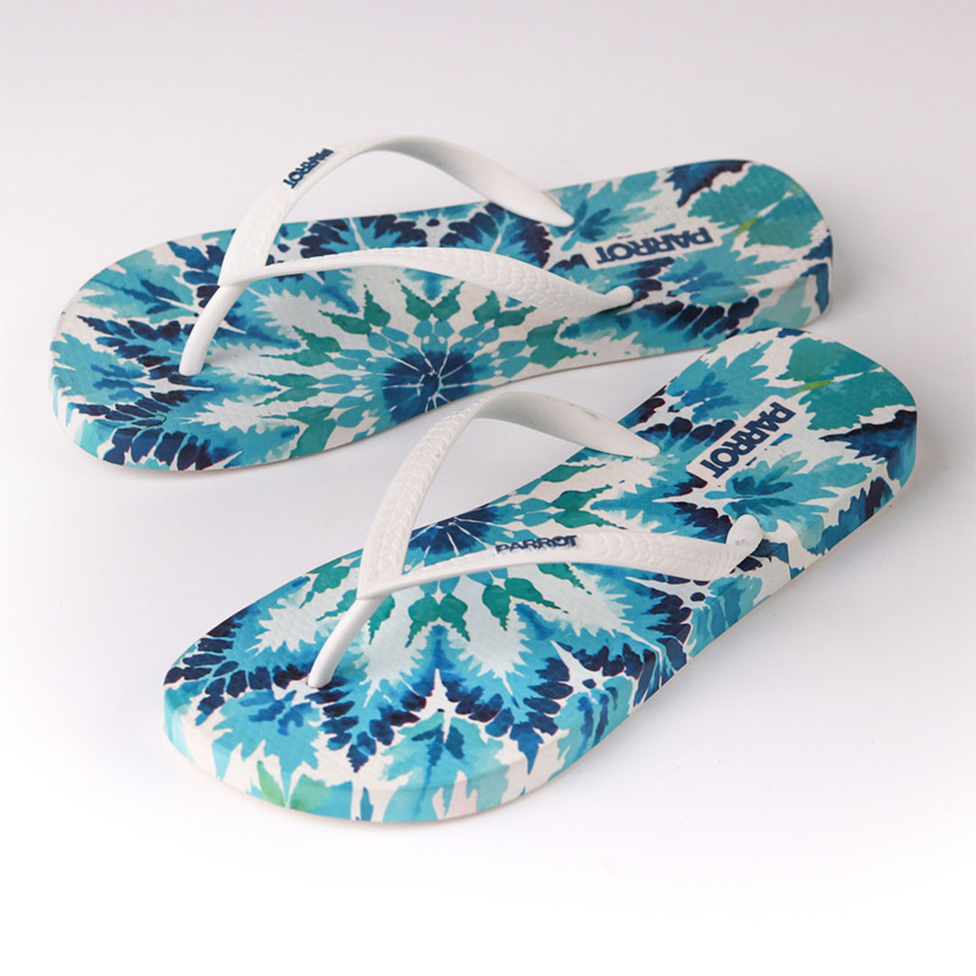 سليبر حريمي بصباع من باروت - أزرق - La-013