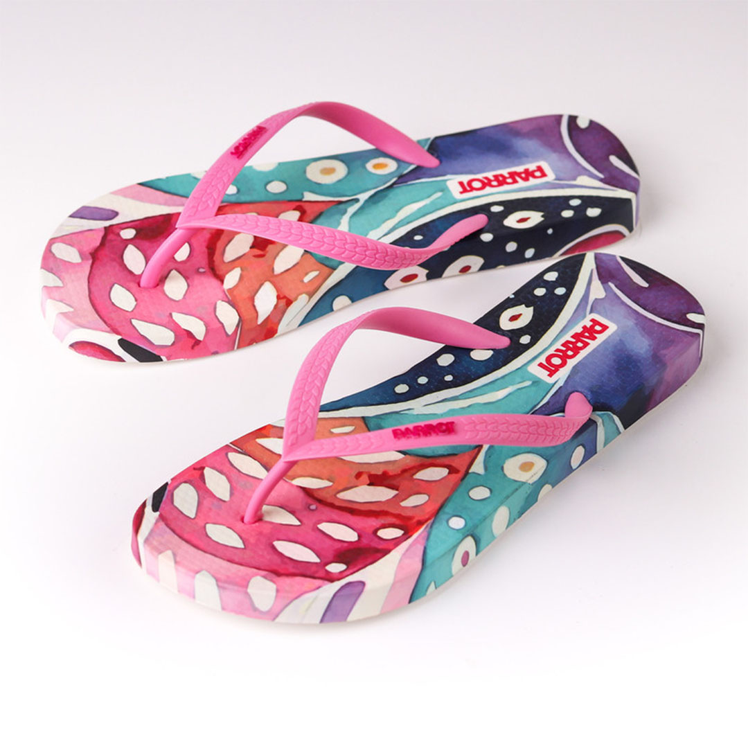 سليبر حريمي بصباع من باروت - بينك - La-015