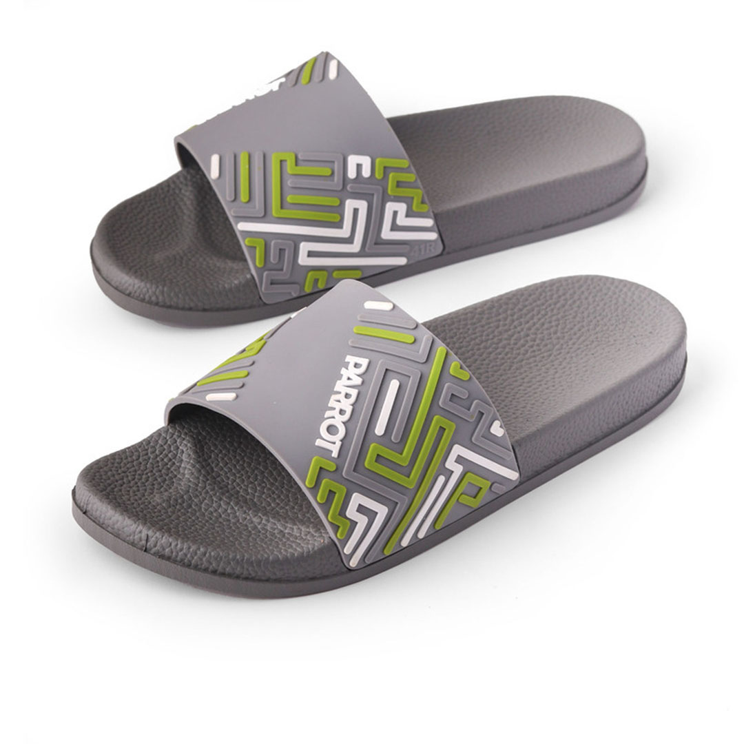 سليبر مقفول رجالي من باروت - رمادي - La-043