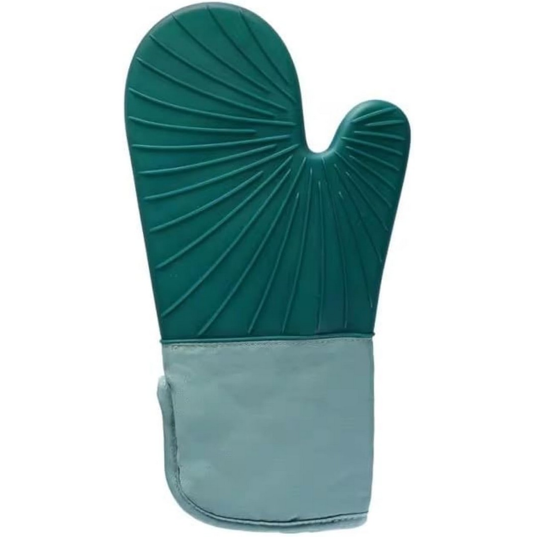 قفازات سيليكون للمطبخ - أخضر