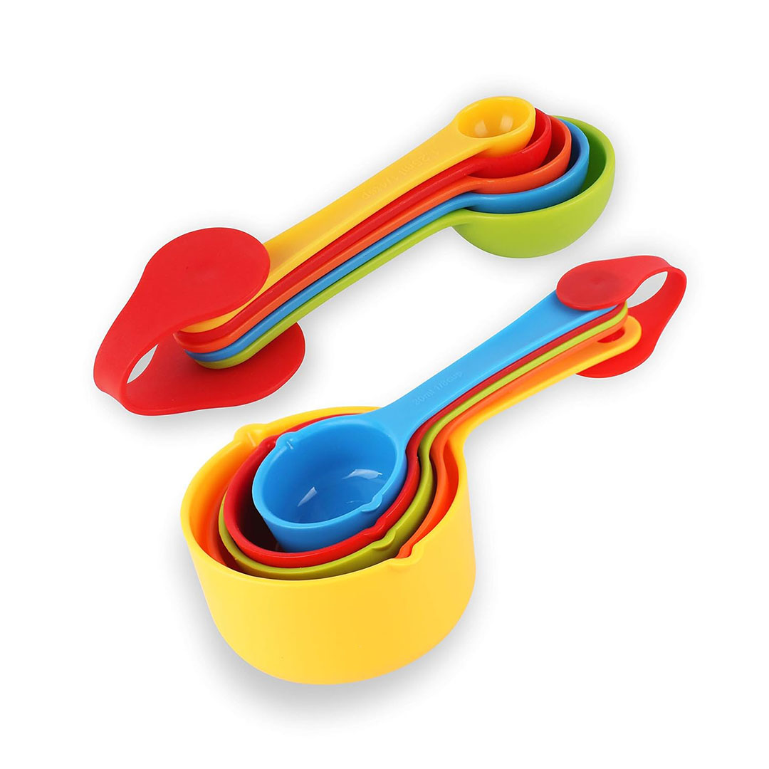 ملاعق وأكواب قياس - 10 قطع مختلفة