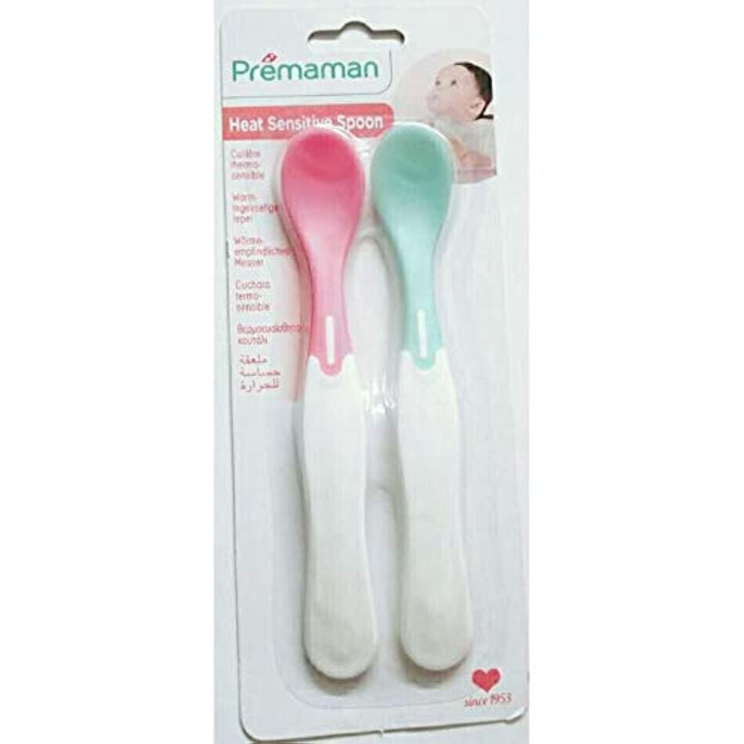 ملاعق أطفال حساسة للحرارة - بري مامان