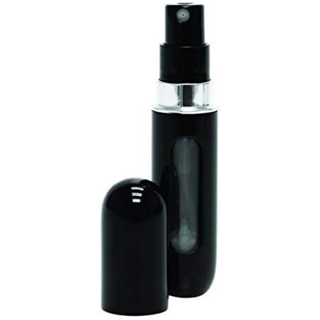 زجاجة عطر صغيرة محمولة السفر - أسود - 6 مللي