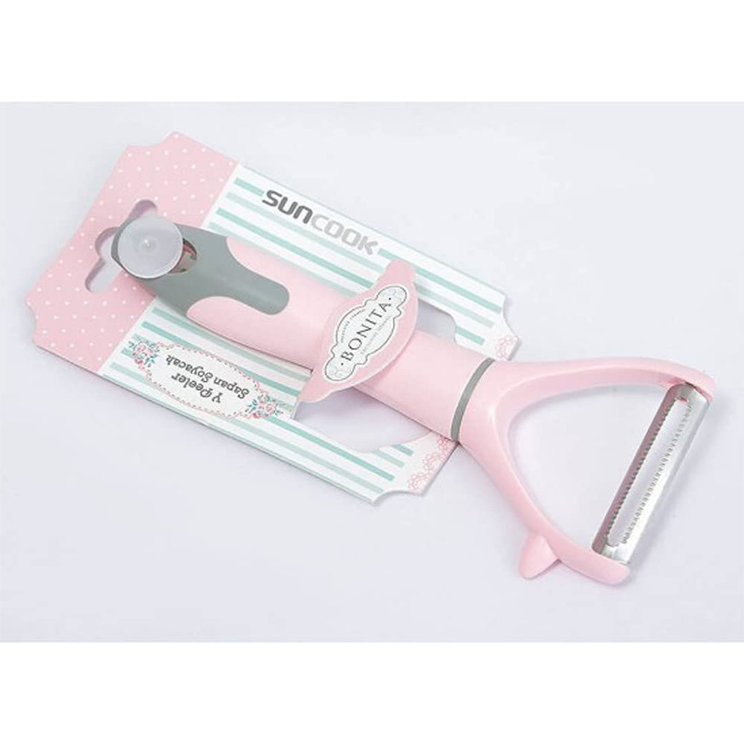 مقشرة البطاطس -رمادي/ بينك