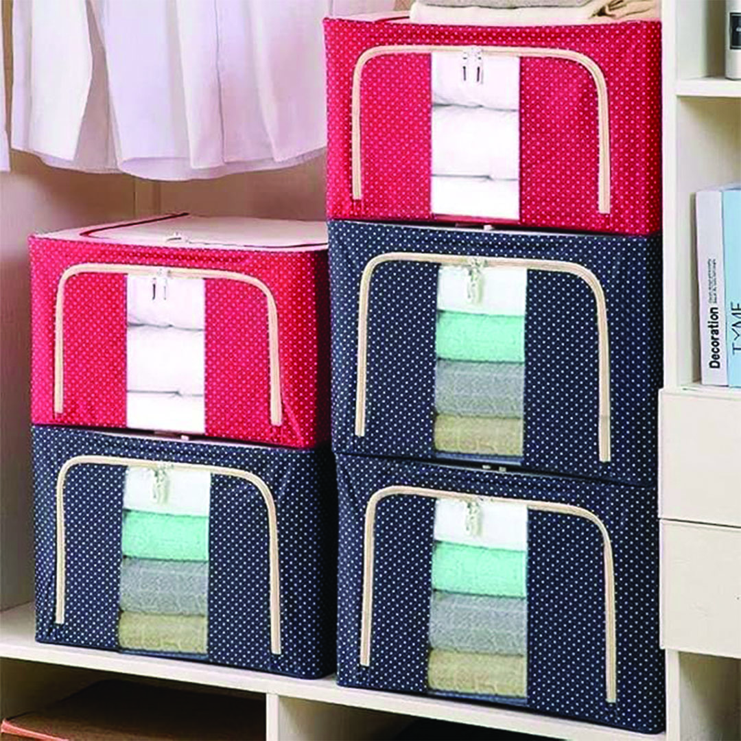 صندوق تخزين بهيكل حديدي - متعدد الألوان