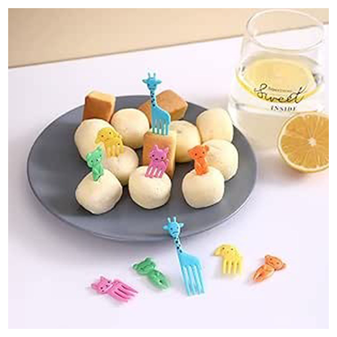 شوك فواكه للأطفال بتصميم حيوانات ملون