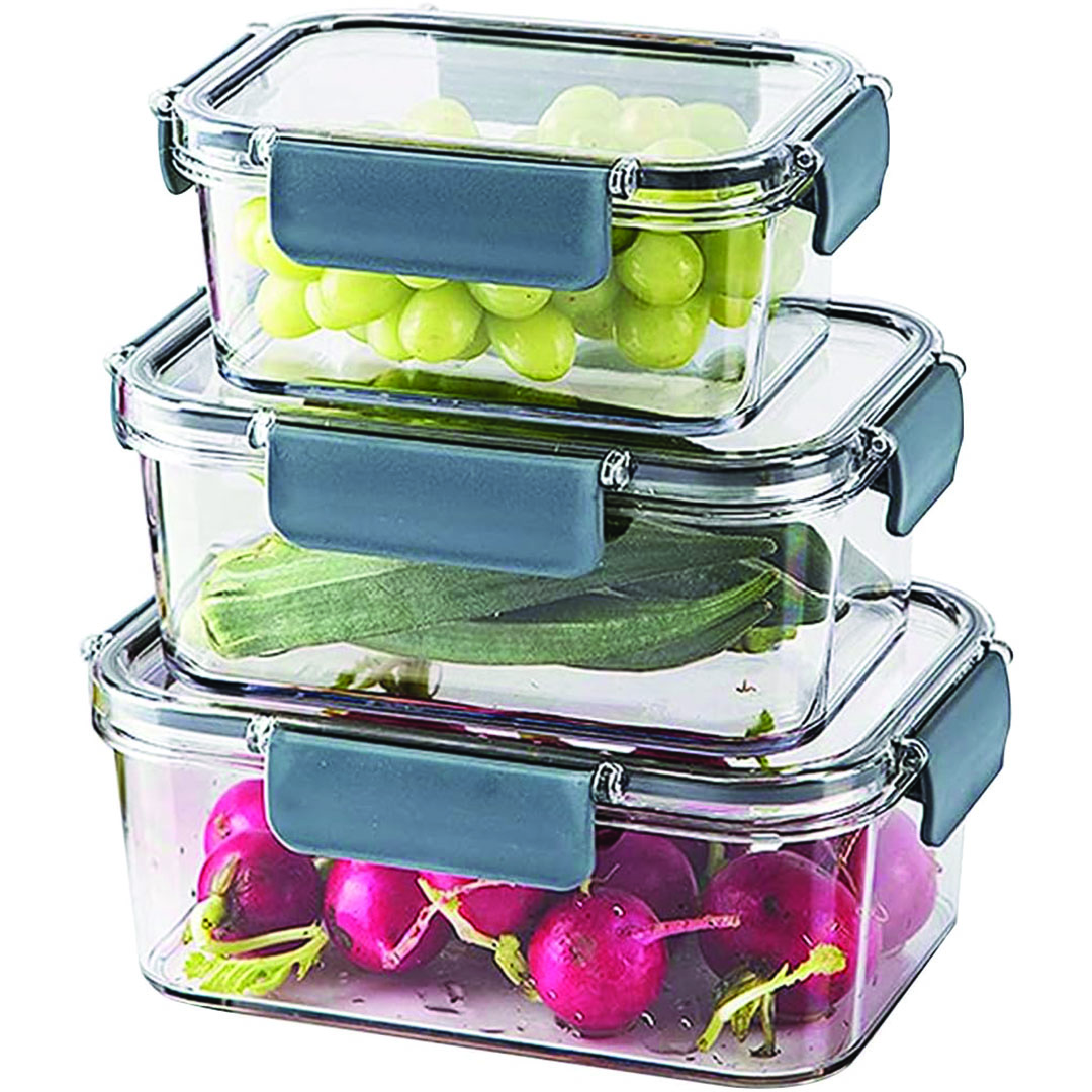 مجموعة علب لحفظ الطعام - فيروزي