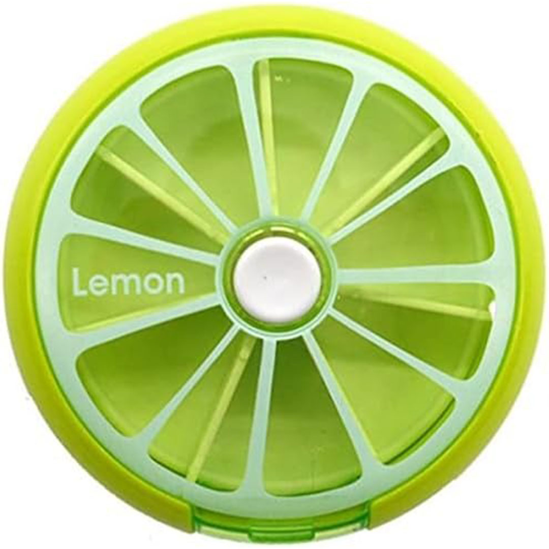 منظم حبوب الدواء المدمج لمدة 7 ايام - ليموني