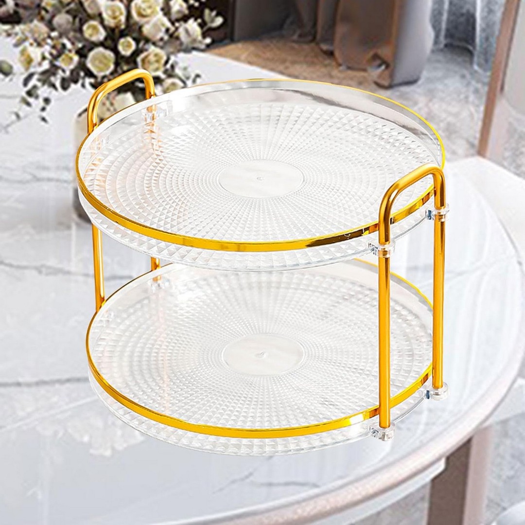 طبق تقديم مقبلات - 2 دور - شفاف