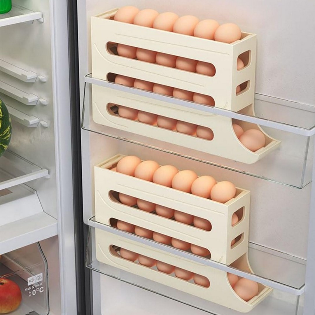 حامل بيض - 4 طبقات - أبيض