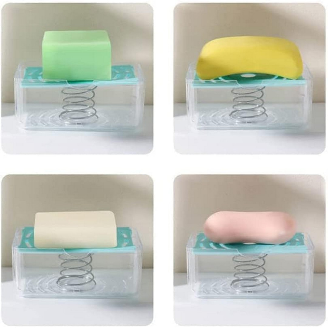 صبانة وحامل صابون متعدد الأستخدامات - شفاف